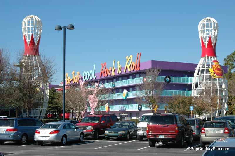 Parking Lot and Fifties Building